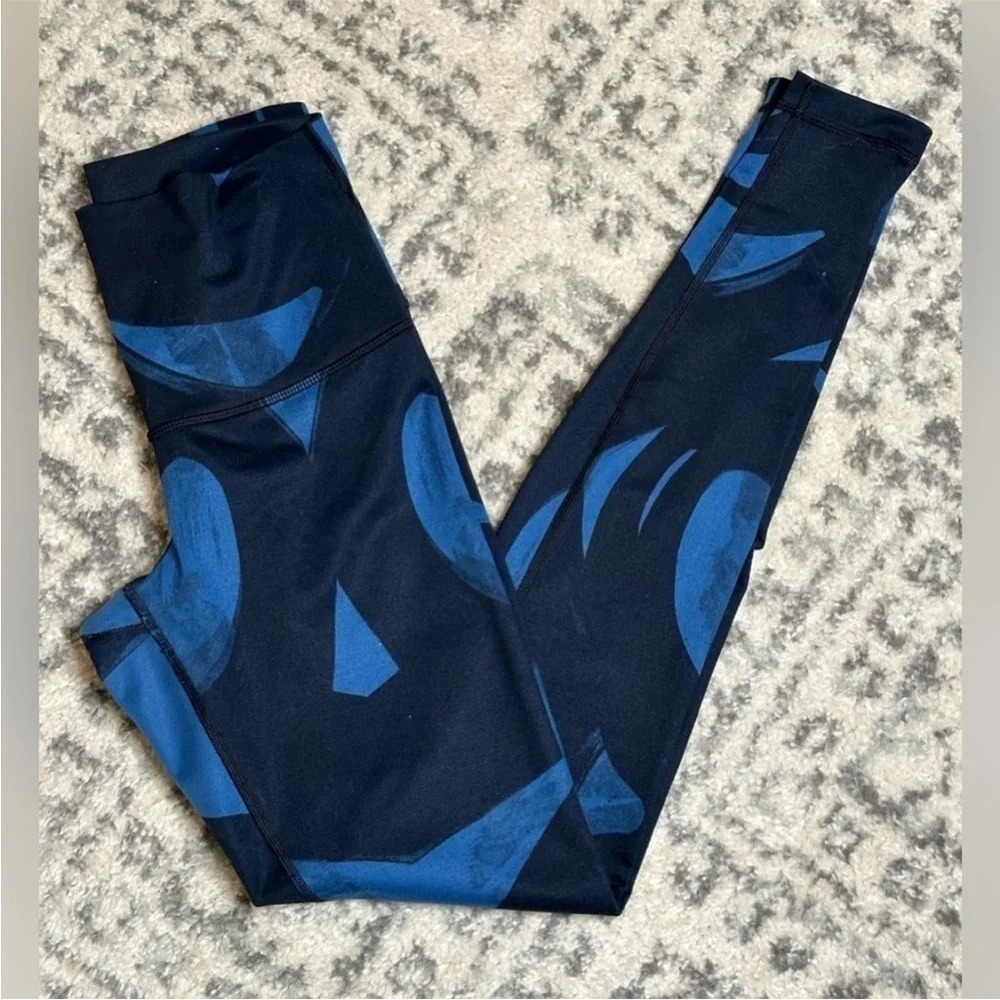 Lululemon Wunder Under Pant *Full-On Luon Back Spin‎ Stroke Poseidon Black